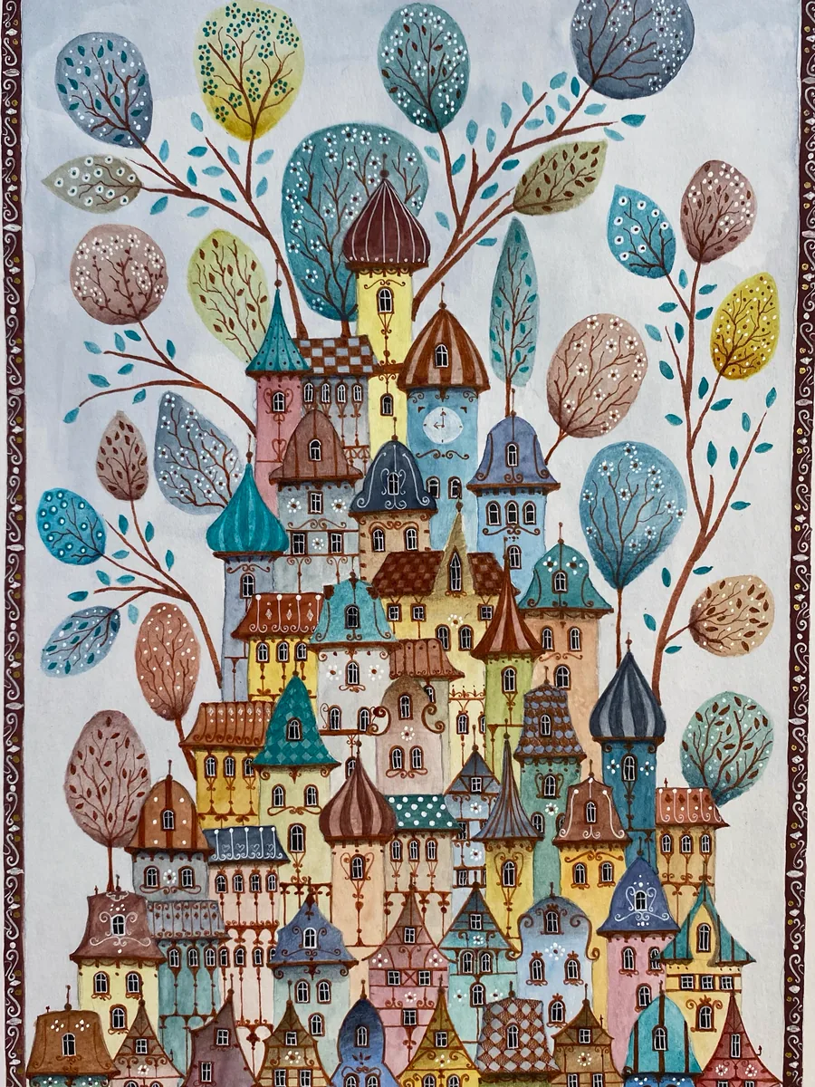Print Casa arbolada